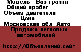  › Модель ­ Ваз гранта › Общий пробег ­ 13 800 › Объем двигателя ­ 1 600 › Цена ­ 369 000 - Московская обл. Авто » Продажа легковых автомобилей   